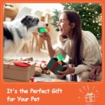 BoYoYo Tough Dog Toys for Aggressive Chewers with Squeaky, Indestructible Dog Chew Toys for Medium and Large Breeds to Keep Them Busy, Interactive Durable Dog Toy